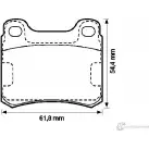 Тормозные колодки, дисковые, комплект Jurid Y74JYEE Mercedes E-Class (W124) 1 Седан 571555J 57155 5