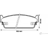 Тормозные колодки, дисковые, комплект Jurid 572153 572153J 2 1341 571130
