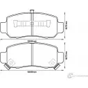 Тормозные колодки, дисковые, комплект Jurid 572561 2 3616 Honda Insight 1 (ZE1) 1999 – 2006 572561J