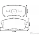 Тормозные колодки, дисковые, комплект Jurid 572565J 2349 7 Mitsubishi L200 3 (K7T, K6T) Пикап 3.0 4WD 181 л.с. 1996 – 2006 572565