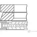 Комплект поршневых колец GOETZE 2783450 HRZS Y 08-450000-00