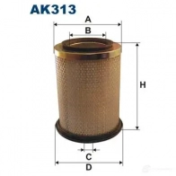 Воздушный фильтр FILTRON 5904608003133 Renault Trafic (TXW) 1 Автобус 2.2 4x4 101 л.с. 1994 – 1997 ak313 OBU5 B