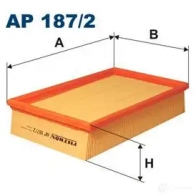 Воздушный фильтр FILTRON ap1872 2102162 5904608021878 WVR BA