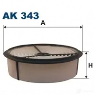 Воздушный фильтр FILTRON ak343 5904608003430 2101296 D035R V