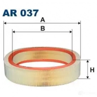 Воздушный фильтр FILTRON JGLYW C ar037 Mercedes S-Class (W126) 1 1991 – 1998 5904608000378