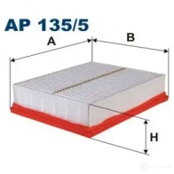 Воздушный фильтр FILTRON ap1355 S9I8AM Q Renault Latitude 1 (L70) 2010 – 2015 5904608061355