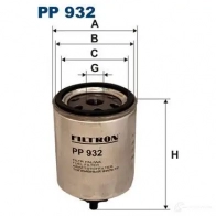 Топливный фильтр FILTRON Volvo V40 1 (645) Универсал 1.9 TD 90 л.с. 1998 – 2001 5904608009326 pp932 45J 2EO