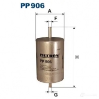 Топливный фильтр FILTRON 2103556 YGKX 8R 5904608009067 pp906