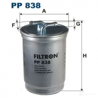 Топливный фильтр FILTRON UY5G6 X 5904608008381 pp838 2103417