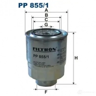 Топливный фильтр FILTRON 5904608028556 Toyota Auris (E180) 2 Хэтчбек 1.4 D 4D (NDE180) 90 л.с. 2012 – наст. время HUXX 3 pp8551