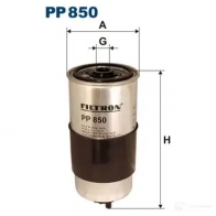 Топливный фильтр FILTRON 5904608008503 pp850 3VLR J 2103464