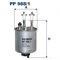 Топливный фильтр FILTRON 5904608029881 pp9881 M H56K 2103683