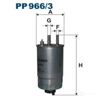 Топливный фильтр FILTRON pp9663 JGV8 M 5904608049667 Fiat Doblo (263) 2 Кабина с шасси 1.3 D Multijet 75 л.с. 2013 – наст. время
