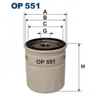 Масляный фильтр FILTRON 5904608005519 I4 ZIJZ op551 2103121 - Изображение 5