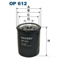 Масляный фильтр FILTRON op612 2103206 5904608006127 TIVI R6G - Изображение 5