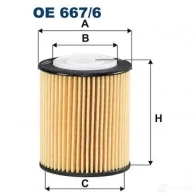 Масляный фильтр FILTRON 2BQ CTKN oe6676 Opel Corsa (F) 6 Хэтчбек 1.5 (68) 102 л.с. 2019 – наст. время