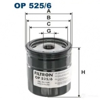 Масляный фильтр FILTRON F8O 1QD op5256 5904608075253 2103084