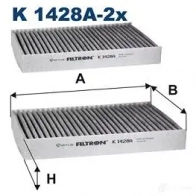 Салонный фильтр FILTRON k1428a2x V3ND K Bmw 5 (G30) 7 Седан 540 i Mild-Hybrid xDrive 333 л.с. 2020 – наст. время