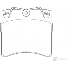 Тормозные колодки, дисковые, комплект Wagner 3419523 OQ92 5F F2EG9Q WBP20652B