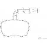 Тормозные колодки, дисковые, комплект Wagner 3419524 NO9MVI Q 0O8AM86 WBP20653A
