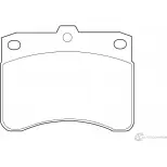 Тормозные колодки, дисковые, комплект Wagner 7QQ50F WBP20780A 3419542 7A0 S02Q
