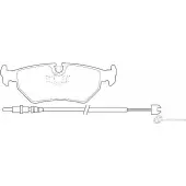 Тормозные колодки, дисковые, комплект Wagner 3419629 WBP21275A I4 U9U PYK803H