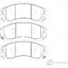 Тормозные колодки, дисковые, комплект Wagner WBP21363B N 8O2AB0 GR7CY 3419647