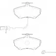 Тормозные колодки, дисковые, комплект Wagner 2N8F SXQ L7IHH7 WBP21945B 3419789