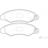 Тормозные колодки, дисковые, комплект Wagner WBP23046A 3419807 0 YWD9ZS DCCBT