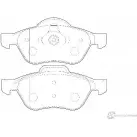 Тормозные колодки, дисковые, комплект Wagner B9I0ULE I2BB YN3 WBP23215A 3419855