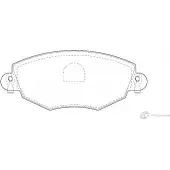 Тормозные колодки, дисковые, комплект Wagner 3419875 PAQ9C 6 WBP23279A 1SKKO24