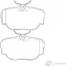 Тормозные колодки, дисковые, комплект Wagner UG 9RE WBP23458A JWZ1C 3419924