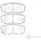 Тормозные колодки, дисковые, комплект Wagner 3419979 8CJUQ2 WBP23608A 8KEG FG3