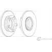 Тормозной диск Wagner Ford Transit 7 (FD) Автобус 2.2 TDCi 115 л.с. 2008 – 2014 7TYFUO U4X9P 2 WGR1573-1