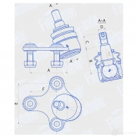 Шаровая опора FINWHALE 8 0D9WV BJ517 1439960424 - Изображение 2