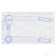 Рулевой наконечник FINWHALE FJ412 HAL2 5 4041715704124 1423660045 - Изображение 2
