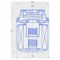 Масляный фильтр FINWHALE LF911 I1ZE2B P 1422911275 - Изображение 2
