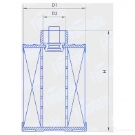 Топливный фильтр FINWHALE PF607 1422911006 ALSLN7 N - Изображение 2