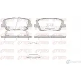 Тормозные колодки дисковые, комплект REMSA 1274.42 1193930078 25 783 25784