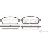 Тормозные колодки дисковые, комплект REMSA PCA143212 D1 468-8668 Opel Mokka (X) 1 Кроссовер 1.7 CDTI 4x4 (76) 131 л.с. 2012 – 2025 1432.12