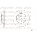 Тормозной диск REMSA 61784.10 BINTLP D CA6178410 Hyundai Solaris (RB) 1 2010 – 2017