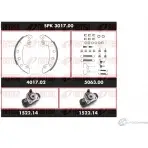 Тормозные колодки и цилиндры REMSA SCA30170 0 LGXK9G 1469284 SPK 3017.00