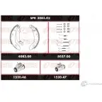 Тормозные колодки и цилиндры REMSA D6F8KUA SPK 3083.03 1469338 SCA 308303