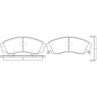 Тормозные колодки дисковые, комплект FIT 4582431732881 MD T33 Hyundai H1 Starex (TQ) 2 Автобус 2.5 CRDI 128 л.с. 2008 – 2024 FP0003