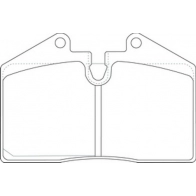 Тормозные колодки дисковые, комплект FIT FP0345 4334883 K 71R0W