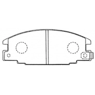 Тормозные колодки дисковые, комплект FIT 4334889 DPBC LO FP0363