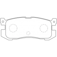 Тормозные колодки дисковые, комплект FIT 4334904 FP0400 8RWWFJ T