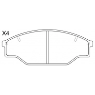 Тормозные колодки дисковые, комплект FIT FP0438 FW QAB 4334920 - Изображение 2