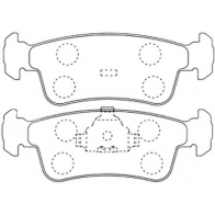 Тормозные колодки дисковые, комплект FIT FP0444 4334923 J9P9E4 S