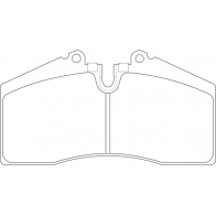 Тормозные колодки дисковые, комплект FIT 4334924 FP0447 ZBO JCFC